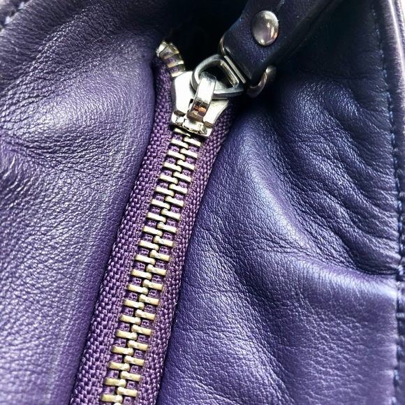 Antonio Melani Leather Totes in Purple - Picture 3 of 4